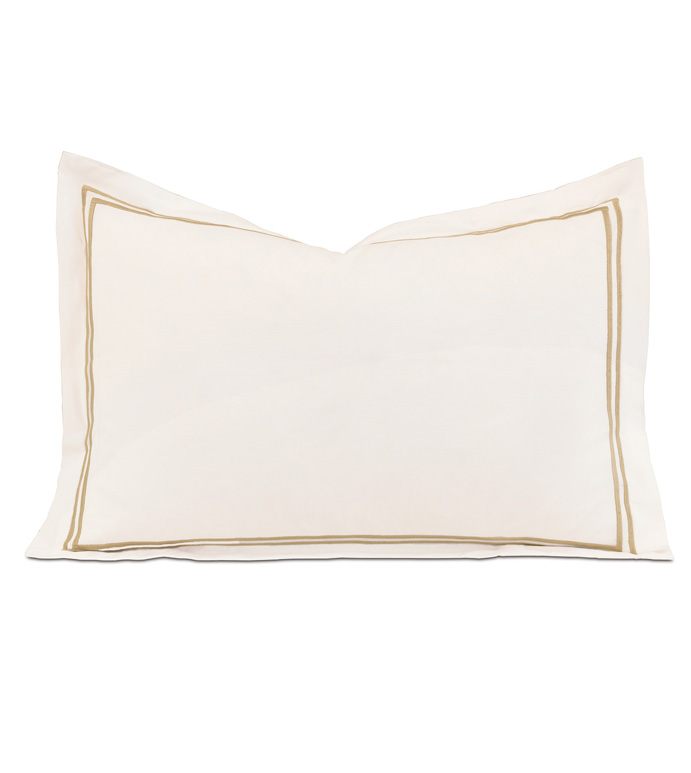 ENZO IVORY/ANTIQUE BOUDOIR SHAM - ,