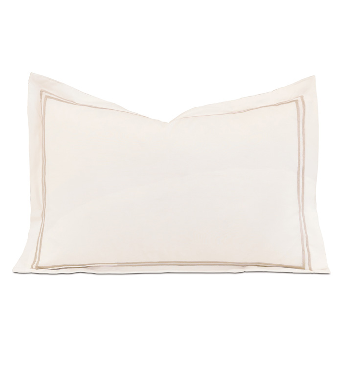 ENZO IVORY/BISQUE BOUDOIR SHAM - ,