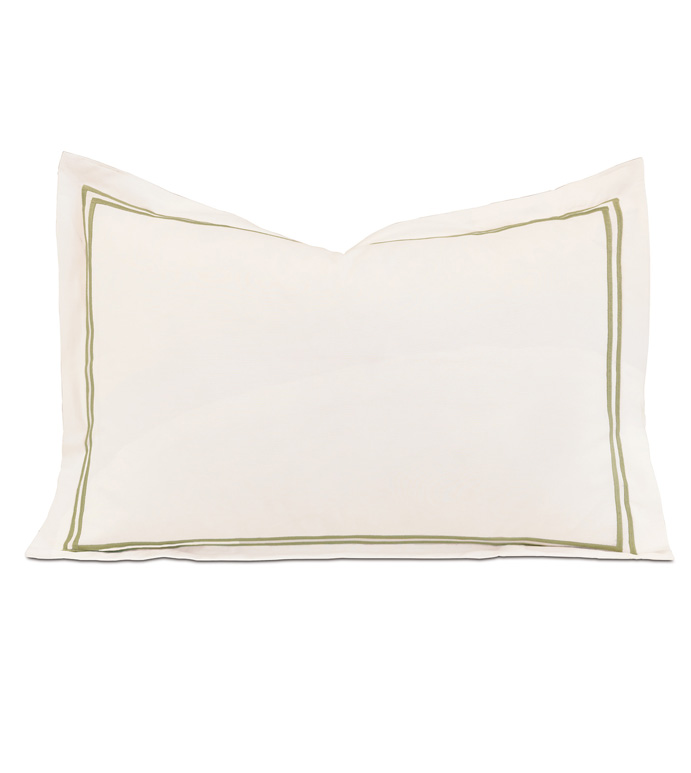Enzo Ivory/Lime Boudoir Sham - ,
