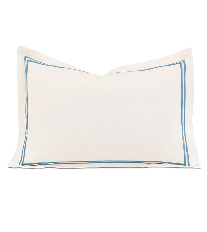 ENZO IVORY/OCEAN BOUDOIR SHAM - ,