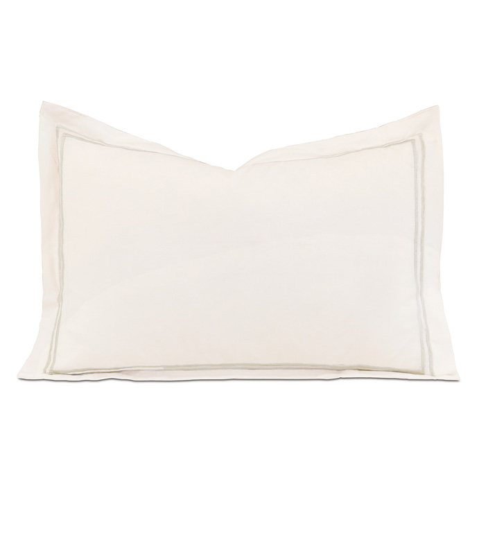 ENZO IVORY/SILVER BOUDOIR SHAM - ,