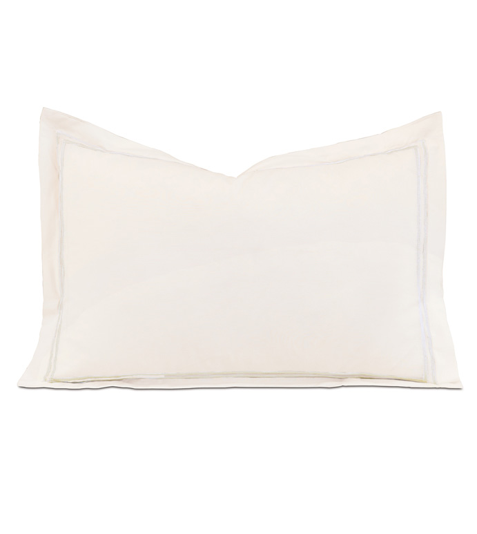 ENZO IVORY/WHITE BOUDOIR SHAM - ,