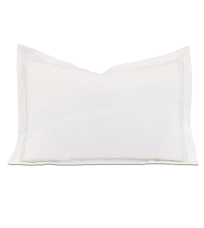 ENZO WHITE/WHITE BOUDOIR SHAM - ,