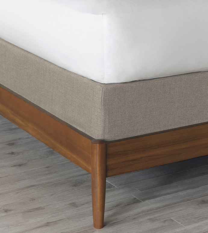 Wicklow Heather Box Spring Cover - BOX SPRING COVER,GREY,SOLID COLOR,NONDIRECTIONAL,CONTEMPORARY,TRANSITIONAL,BEDDING,DECORATIVE,DECKING BORDER,GUSSET,ELASTIC BAND,SNUG FIT,HIGH QUALITY FABRIC,POLYESTER