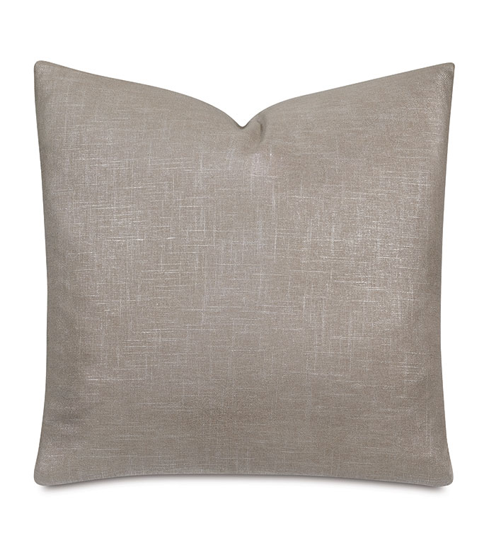 Reflection Metallic Decorative Pillow In Champagne Eastern Accents Reflection Metallic Decorative Pillow In Champagne Shiny Rous Reversible Neutral
