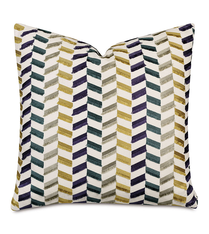 Sassy Broken Chevron Decorative Pillow Eastern Accents