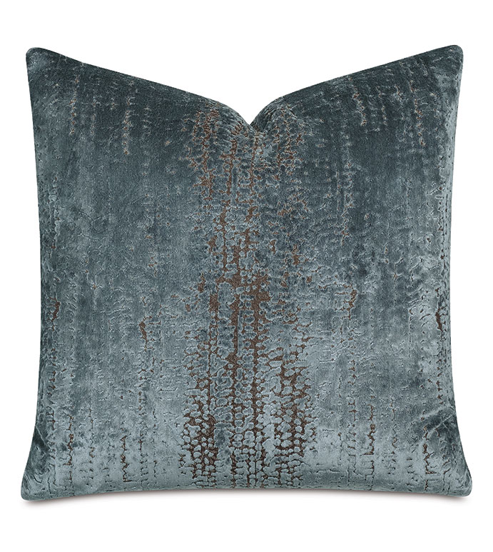 Focaccia Decorative Pillow In Light Blue Eastern Accents