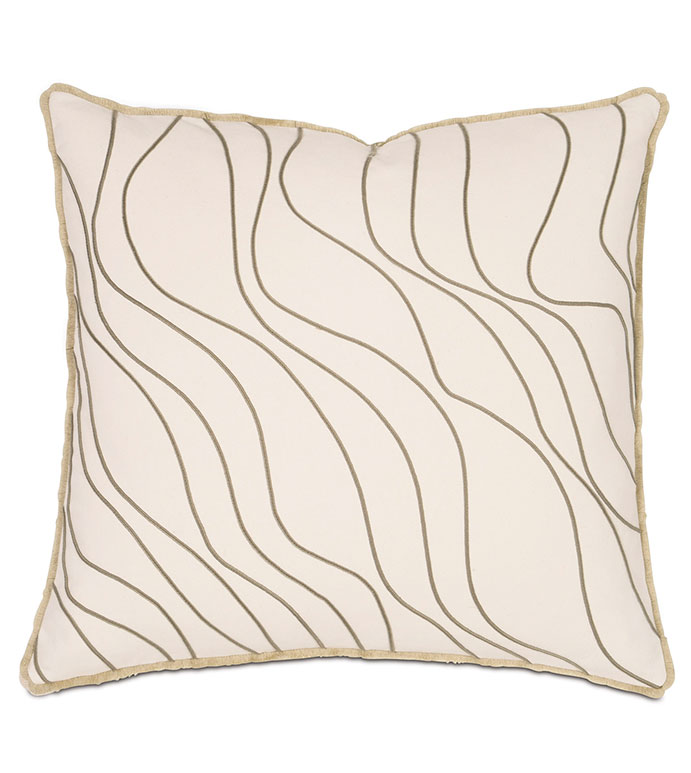 Adler Natural With Mini Brush Fringe - PILLOWS,TOSS CUSHION,TOSS PILLOW,DECORATIVE PILLOW,CONTEMPORARY PILLOW,WHIMSICAL PILLOW,SQUARE PILLOW,BRUSH FRINGE EDGE PILLOW,ZIPPER CLOSURE PILLOW, CUSTOMIZABLE PILLOW