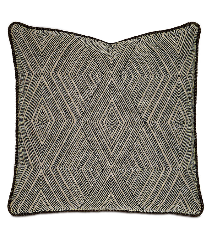 Naya Diamond WITH cord - PILLOW, MATELASSE PILLOW,JACQUARD PILLOW,TOSS CUSHION, BLACK PILLOW,CUSTOMIZABLE PILLOW,DECORATIVE PILLOW,SQUARE PILLOW,DAMASK PILLOW,ZIPPER CLOSURE PILLOW,TOSS PILLOW,