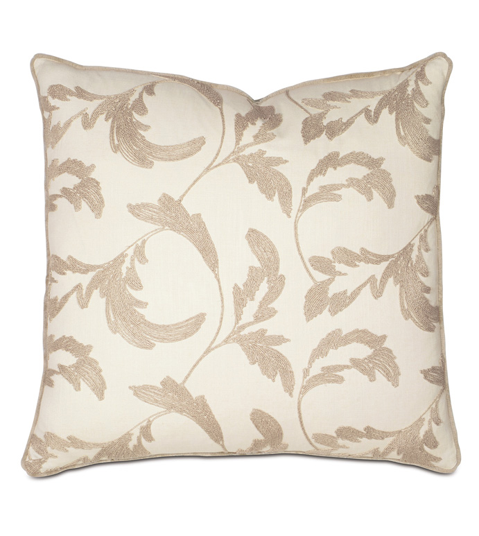 Boyer Natural WITH mini brush fringe - PILLOW,WHIMSICAL PILLOW,PRINTED PILLOW,DECORATIVE PILLOW,DOUBLE SIDED PILLOW,SQUARE PILLOW,SQUARE CUSHION,CELERIE KEMBLE PILLOW,ZIPPER CLOSURE PILLOW,TOSS CUSHION,LUXURY PILLOW