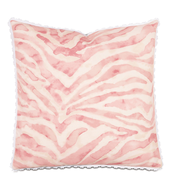 Asa Blush WITH gimp - PILLOW,ANIMAL PRINT PILLOW,SQUARE PILLOW,PINK PILLOW,DECORATIVE PILLOW,THROW PILLOW,ACCENT PILLOW,DEORATIVE TOSS CUSHION,FEATHER PILLOW,CUSTOMIZABLE PILLOW,ZIPPER CLOSURE PILLOW