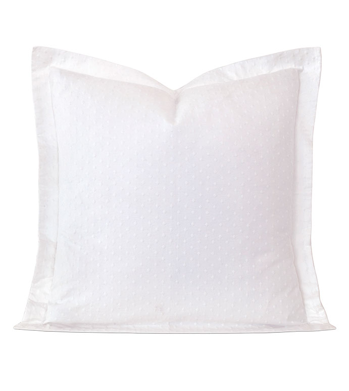 Sweetness Euro Sham - PILLOW,EURO SHAM,MATELASSE PILLOW,TRADITIONAL PILLOW,TOSS CUSHION,THROW PILLOW,ACCENT PILLOW,CELERIE KEMBLE PILLOW,CUSTOMIZED PILLOW,DECORATIVE PILLOW,POLKA DOT PILLOW,WHITE PILLOW
