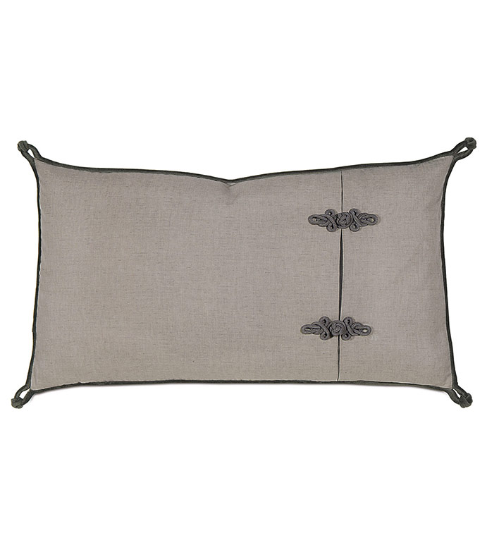 Midnight Poppy King Sham Right - PILLOW,THROW PILLOW,KING PILLOW,CONTEMPORARY PILLOW,RECTANGLE PILLOW,DECORATIVE PILLOW,KING SHAM PILLOW,RIGHT KING SHAM PILLOW,FEATHER PILLOW,ZIPPER CLOSURE PILLOW,GRAY KING SHAM