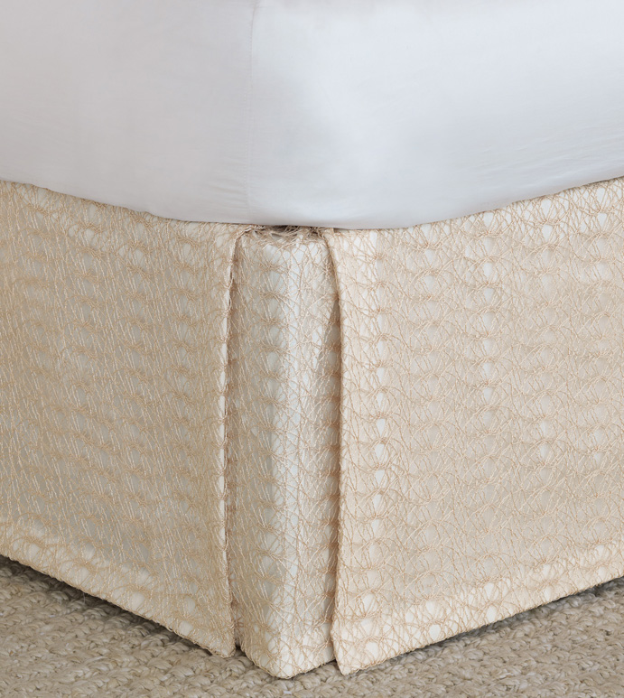 Bramble Skirt - bed skirt,queen bed skirt,dust ruffle,queen dust ruffle,custom bed skirt,vintage bed skirt,classic bed skirt,whimsical bed skirt,luxury bedding,high end bedding,femine bedding