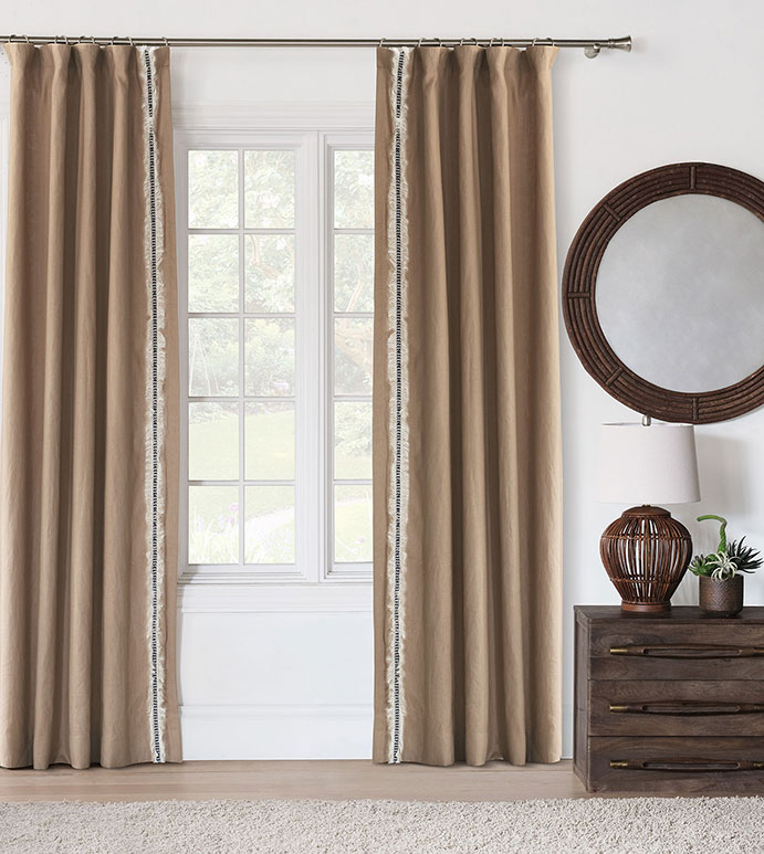 Breeze Sand Curtain Panel (Left)