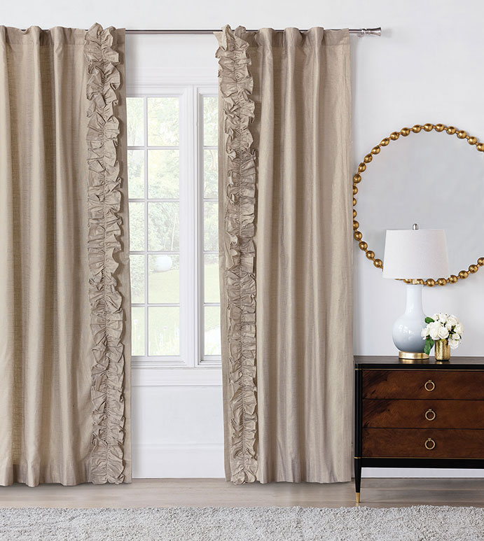 REFLECTION GOLD CURTAIN PANEL LEFT