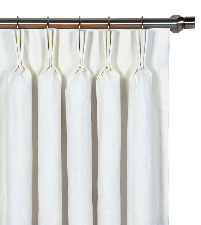 Breeze White Curtain Panel - ,