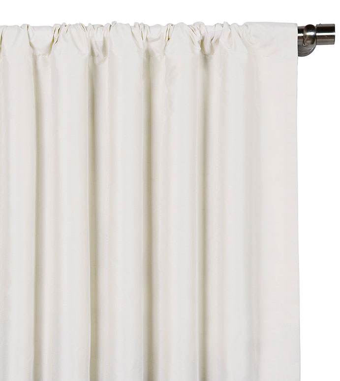 Edris White Curtain Panel - ,