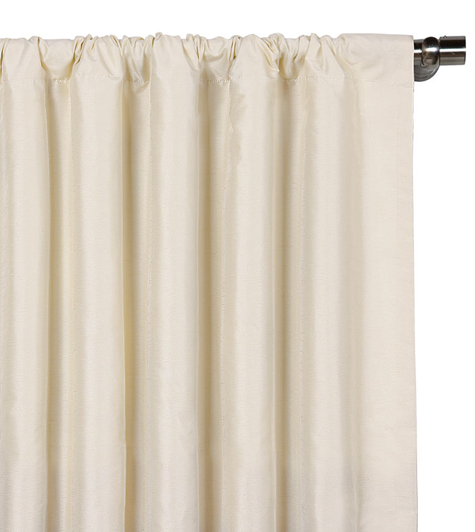 Edris Ivory Curtain Panel - ,