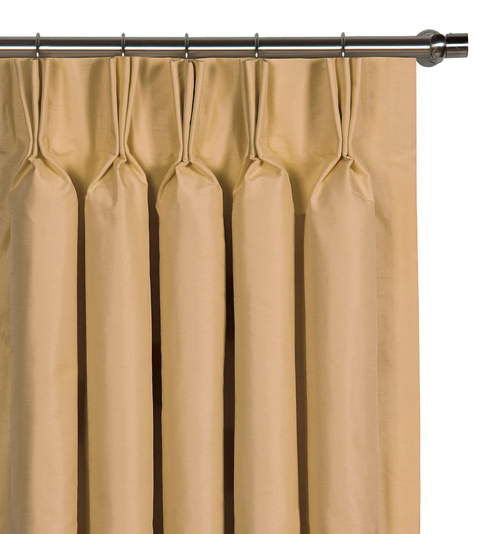 Edris Gold Curtain Panel - ,