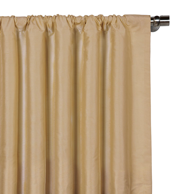 Edris Gold Curtain Panel - ,