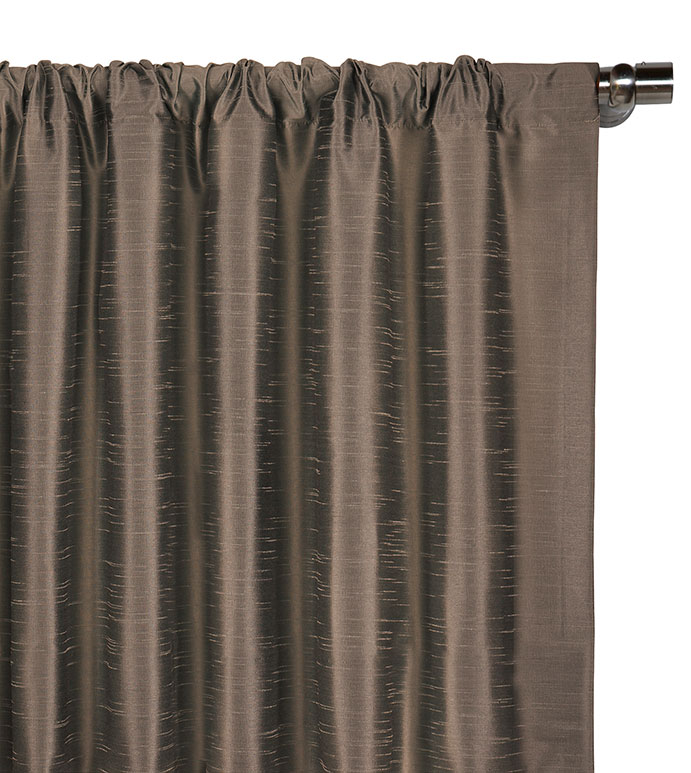 Edris Taupe Curtain Panel - ,