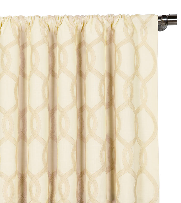 Gresham Cream Curtain Panel - ,