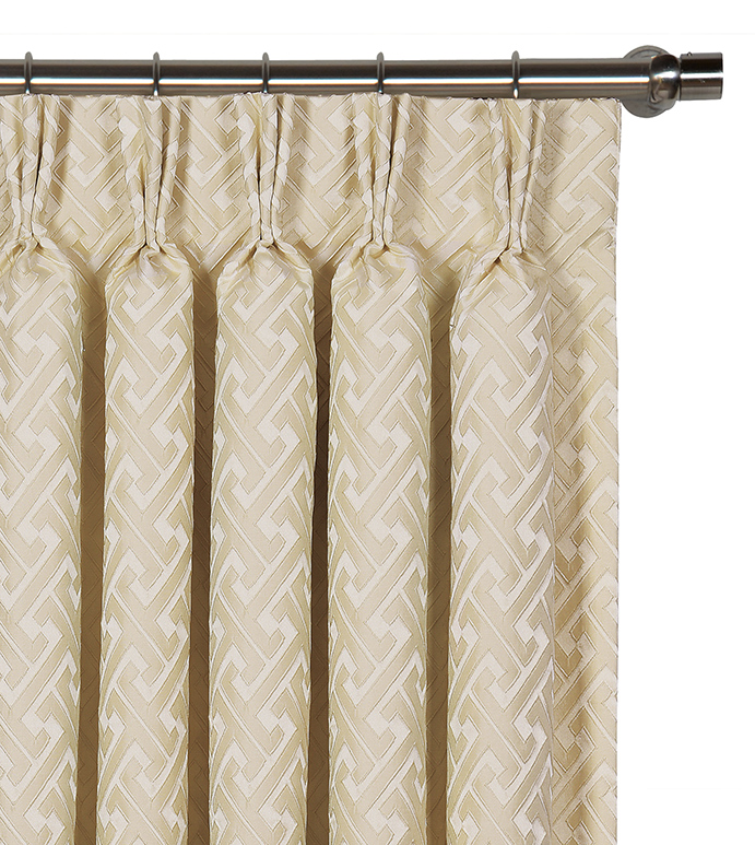 Roscoe Vanilla Curtain Panel - ,