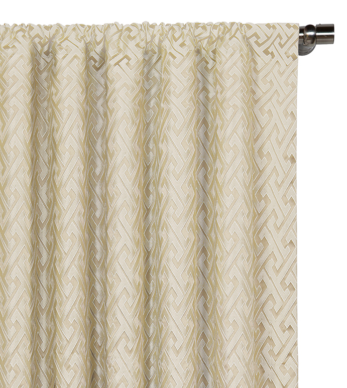 Roscoe Vanilla Curtain Panel - ,