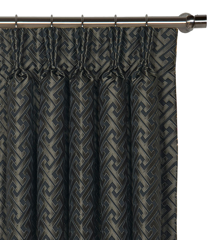 Roscoe Graphite Curtain Panel - ,