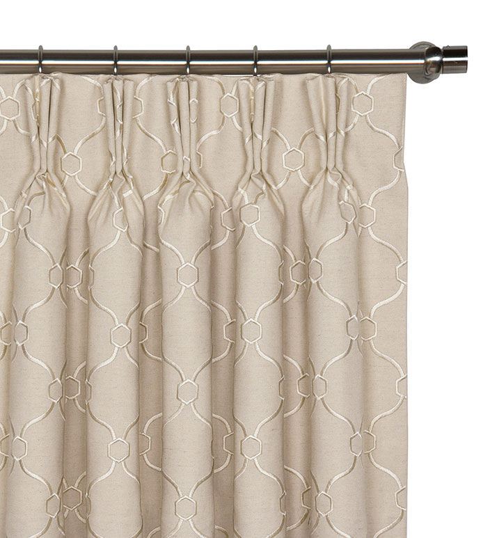 Theodore Linen Curtain Panel - ,