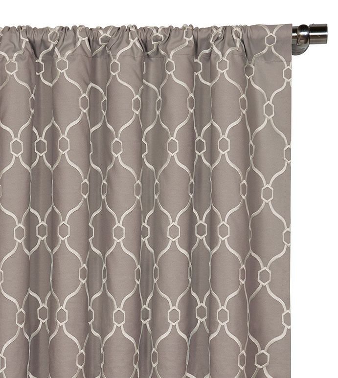 Theodore Buff Curtain Panel - ,
