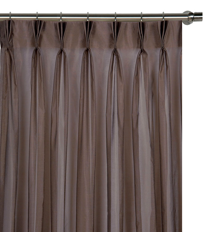 Ambiance Cocoa Curtain Panel - ,