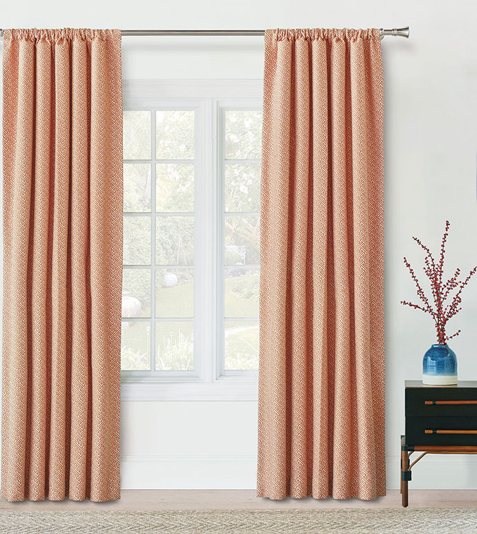 Ingalls Orange Curtain Panel