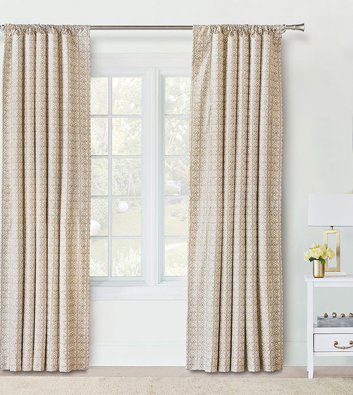 Cordova Taupe Curtain Panel