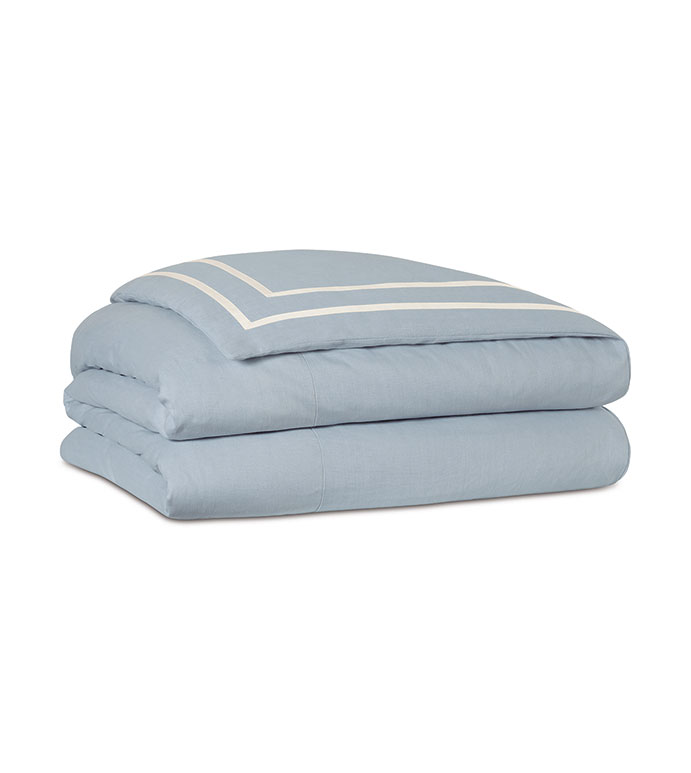 Resort Sky Fretwork Duvet Cover - ,