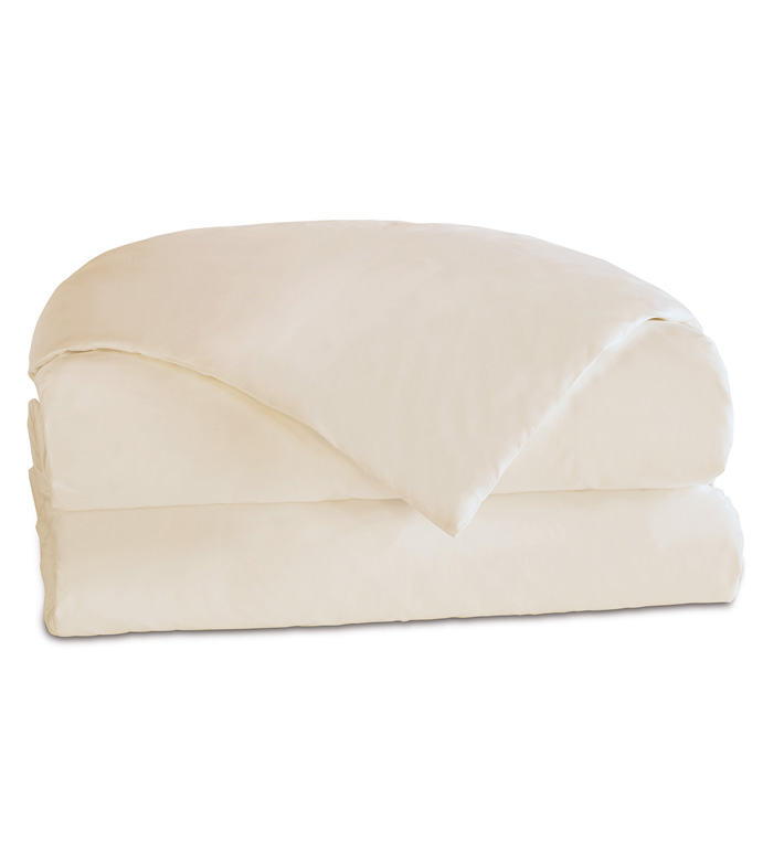 Fresco Luxe Ecru Duvet Cover - ,