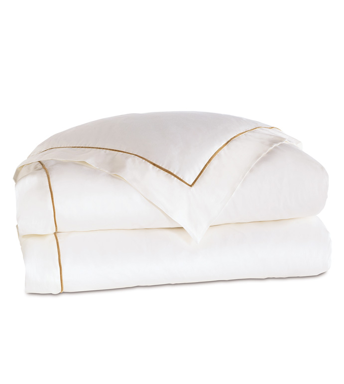 LINEA WHITE/ANTIQUE DUVET COVER - ,