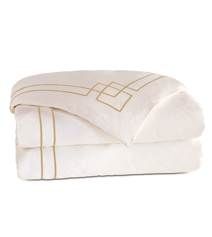 GRAFICO IVORY/SABLE DUVET COVER - ,