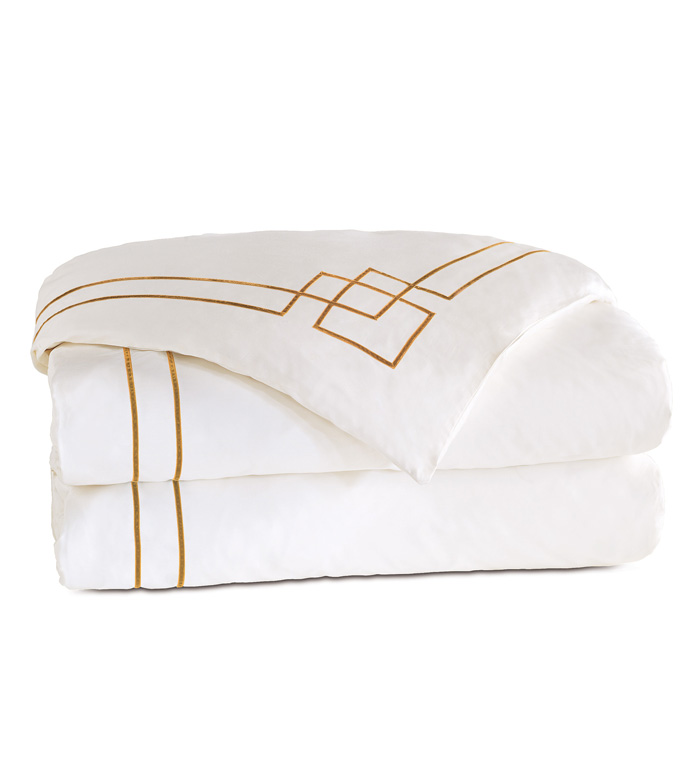 GRAFICO WHITE/ANTIQUE DUVET COVER - ,