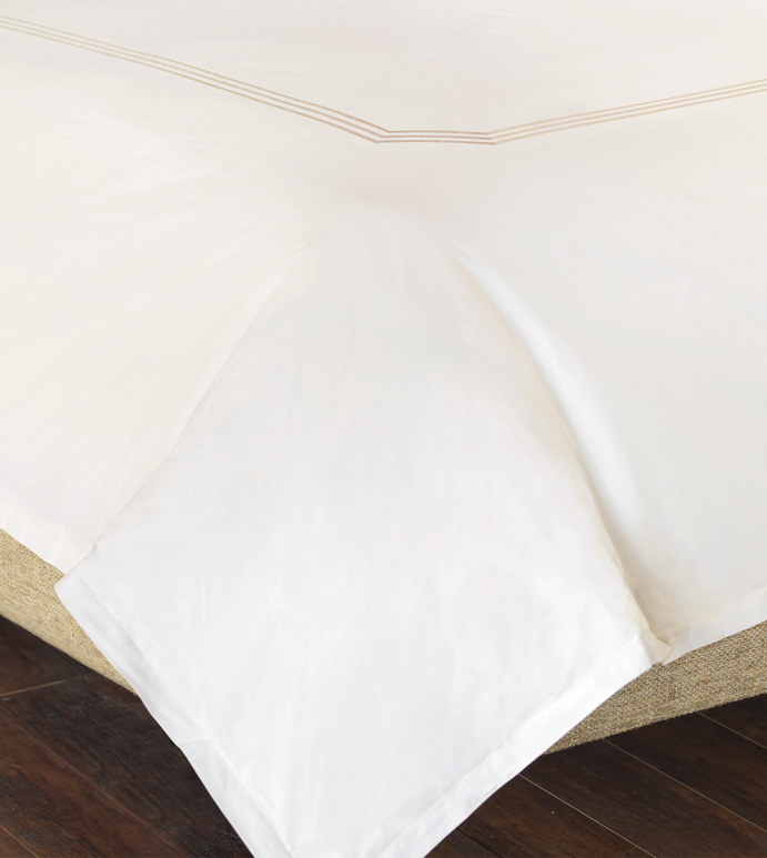 Tessa Ivory/Creme Duvet Cover - ,