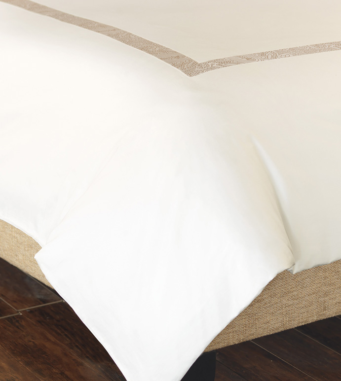 CORNICE IVORY/PEARL DUVET COVER - ,