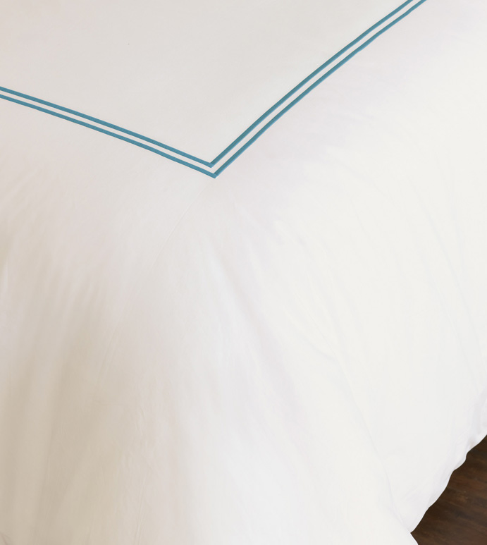 ENZO IVORY/OCEAN DUVET COVER - ,
