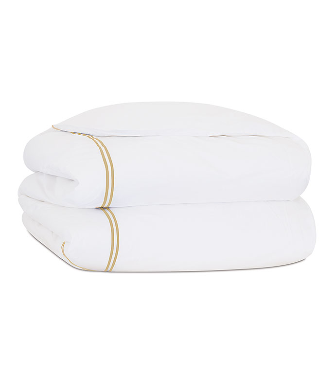 ENZO WHITE/ANTIQUE DUVET COVER - ,