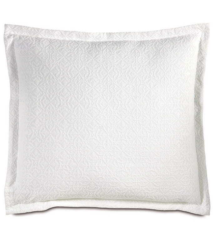 Mea White Euro Sham - ,