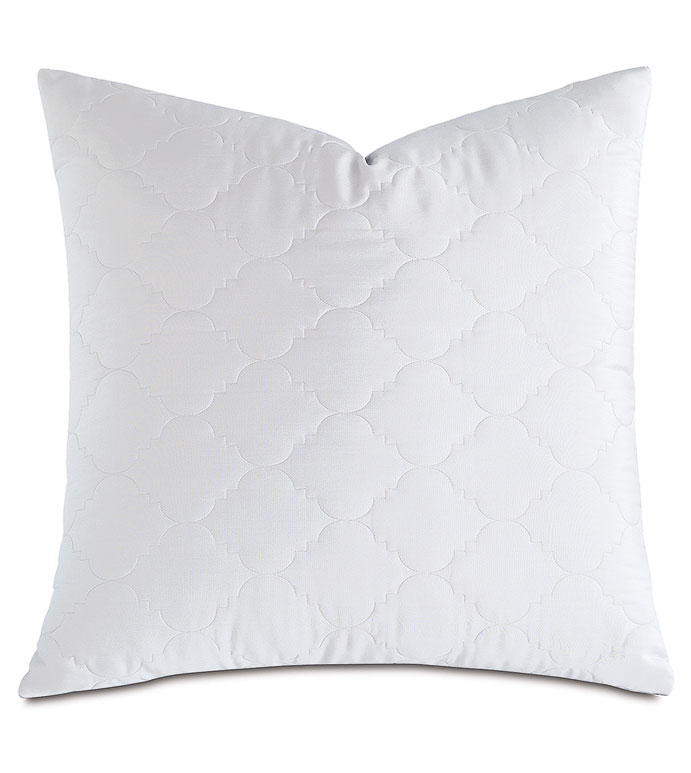 Viola White Euro Sham - ,