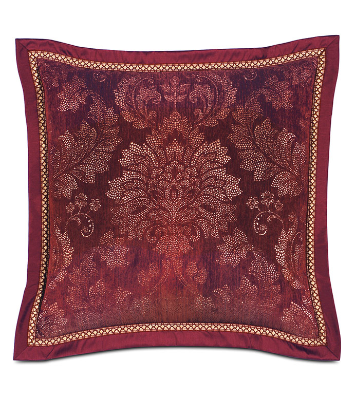 Peele Merlot Euro Sham - ,