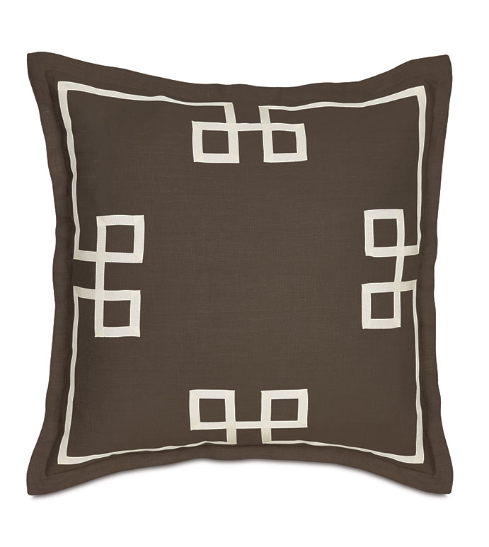 Resort Clay Fret Euro Sham - ,