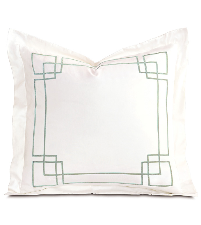 Grafico Ivory/Aloe Euro Sham - ,