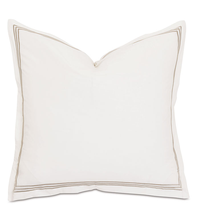 Tessa Ivory/Sable Euro Sham - ,